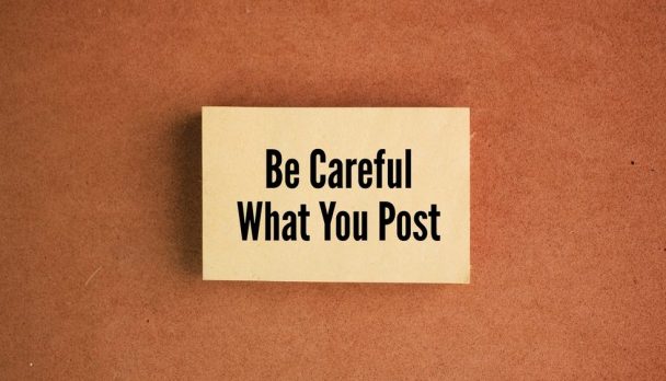 Paper,With,The,Words,Be,Careful,What,You,Post.,Social